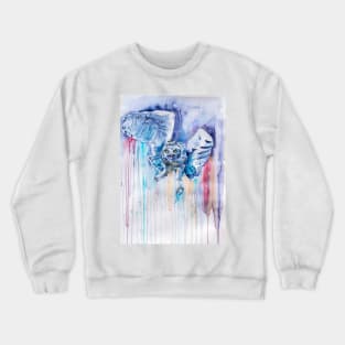 Snowy owl flying Crewneck Sweatshirt